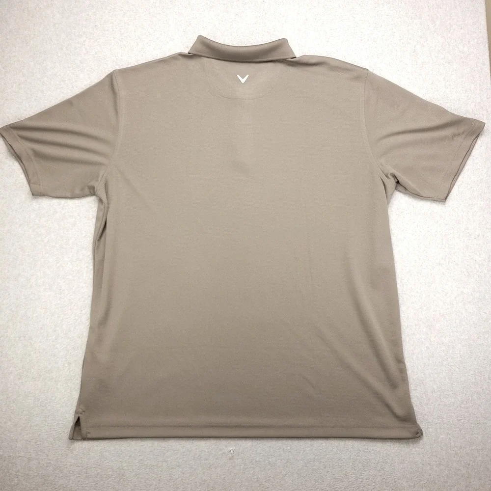 Callaway Opti-Dry‎ Polo Golf Shirt Men's XXL Gray Polyester Performance Stretch